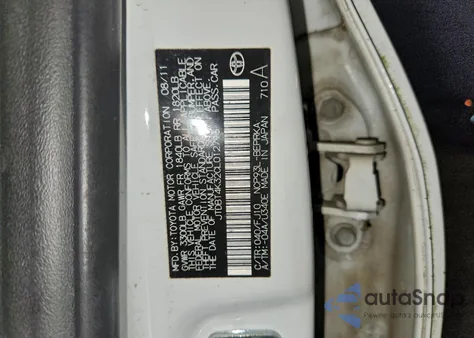 2012 Toyota Yaris из США, поврежденный, VIN JTDBT4K32CL012796